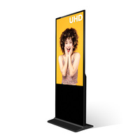 Afficheur numérique LCD Totem Android 4K 75/65/55 pouces pour la publicité, les vidéos, les panneaux d'affichage pour les ascenseurs