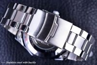Jam Tangan Pria Winner Skeleton Automatic Mechanical Stainless Steel Vintage Jam Tangan Pria Merek Ternama Mewah