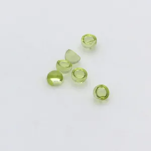 Wholesale High Clarity Peridot Round Cabochon Peridot Gemstone Cabochons Healing Crystal Stone Heat Onyx Super Natural Star