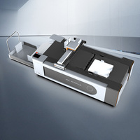 Machine de découpe de carton et de boîtes en carton à couteau oscillant CNC série AOL 1070 avec caméra CCD de positionnement