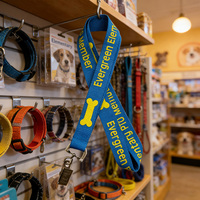 Lanière personnalisée en polyester écologique et durable avec crochet métallique, boucle de sécurité et porte-badge pour événements d'entreprise
