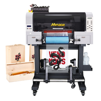 Impresora DTF UV Rollo a Rollo Mimage de 30 cm Tamaño A3 con Cabezales XP600 Máquina de Impresión de Calcomanías de Transferencia UV Plóter de Etiquetas de Cristal con Película AB