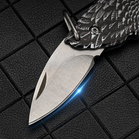 Couteau pliant de poche Eagle imprimé en 3D multifonctionnel de survie en milieu sauvage Couteau miniature en acier inoxydable pour l'extérieur