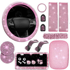 13 pezzi Gauge con grande gancio specchietto retrovisore per auto con cintura di sicurezza copri volante transfrontaliero - Product Image 5