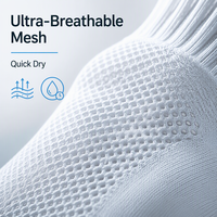 Chaussettes de sport rembourrées en coton blanc pour hommes, respirantes et anti-humidité, avec soutien de la voûte plantaire, vente en gros