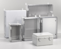 Boîte électrique extérieure en plastique IP65, grise, avec plaque de base en ABS incluse, boîte grise