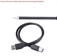 Câble d'imprimante 1m 1.5m 1.8m USB 3.0 A mâle vers B mâle Compatible pour disque dur, imprimantes, scanner, concentrateur USB, moniteur, etc.