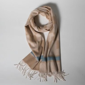 Sciarpa pashmina quadrata da uomo invernale personalizzata 100cm sciarpe in <span class=keywords><strong>cashmere</strong></span> 100% ganuine <span class=keywords><strong>blu</strong></span> - Product Image 2