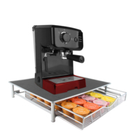 Support de capsules Nespresso en métal durable Combinaison gratuite de dosettes de café Tiroir Installation de type debout