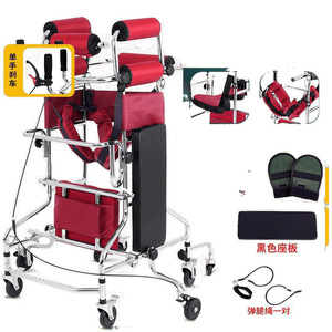 <b>Walker</b> For <b>Elderly</b> Adults With 304 Stainless Steel Frame And Red Padding Support For Mobility Assistance - Product Image 3