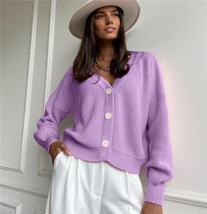 Cardigan di Alta Qualità per Ragazze, Maglione Sexy a Maniche Lunghe con Scollo a V, Cardigan Lavorato a <span class=keywords><strong>Maglia</strong></span> per Donne - Product Image 1