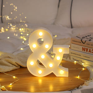 Lampes LED 3D personnalisées à piles, lettres lumineuses, <span class=keywords><strong>d</strong></span>écoration murale ou de table, utilisation intérieure, idéales pour fêtes, propositions de mariage, Saint-Valentin - Product Image 5