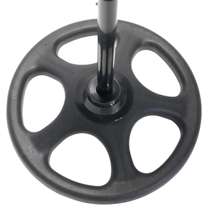Ventilateur sur pied de 16 pouces, 5 pales en plastique, noir, usage domestique et extérieur, commande mécanique, OEM, réglable, nouveau, meilleur prix - Product Image 5