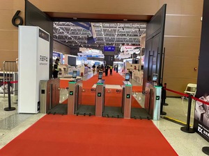 304 thép không gỉ Swing rào cản cánh cổng turnstile quản lý kiểm soát truy cập an ninh cho tòa nhà văn phòng tại chỗ danh lam thắng cảnh - Product Image 5