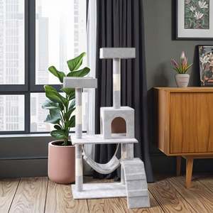 Torre de Madera para Mascotas con Diseño Personalizado, Proveedor de Muebles de Fábrica, Juguetes, Rascador para Gatos, Casa en el Árbol - Product Image 5