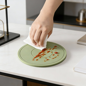 Tapis en silicone de qualité alimentaire - Résistant à la chaleur 230 ° Tapis de séchage de vaisselle multi-usages C, dessous de plat antidérapant <span class=keywords><strong>pour</strong></span> tasses, bols, casseroles |   Lave-vaisselle compatible - Product Image 2