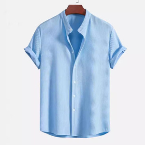 Camiseta de Manga Corta para Hombre, Color Sólido, Nueva Colección de Verano - Product Image 5