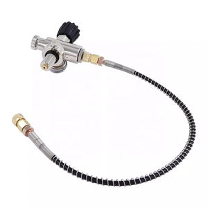 TUXING alta calidad precio al por mayor M18 * 1,5 7/8-14UNF compresor de aire 6000Psi calibre Válvula de encendido/apagado 24 pulgadas manguera para tanque de buceo - Product Image 4