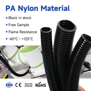 Tuyau ondulé en plastique PE AD21.2 épaissi, tuyau fileté, tuyau en plastique noir, <span class=keywords><strong>gaine</strong></span> de câble ouverte - Product Image 6