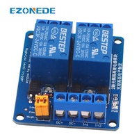 DC 3.3V 5V 12V 24V Module de relais à 2 canaux déclencheur de niveau haut et bas double optocoupleur carte de Module de relais d'isolement