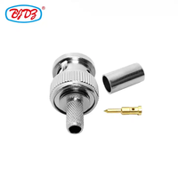 Usine Q9 BNC mâle RF connecteur prise broche à sertir pour RG58 LMR195 RG223U RG400 câble RG-142 laiton matériel 50Ohm connecteurs vidéo