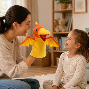 Marionnette en peluche GOTS personnalisable, jouet pterosaure en peluche, cadeau personnalisé, dinosaure en peluche mignon et délicat, animal bio pour amis - Product Image 4