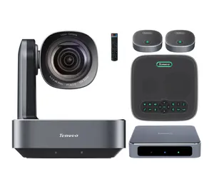 Çok amaçlı Video konferans sistemi için sıcak satış Tenveo VA612 grup 4K kamera konferans mikrofonu sistemi