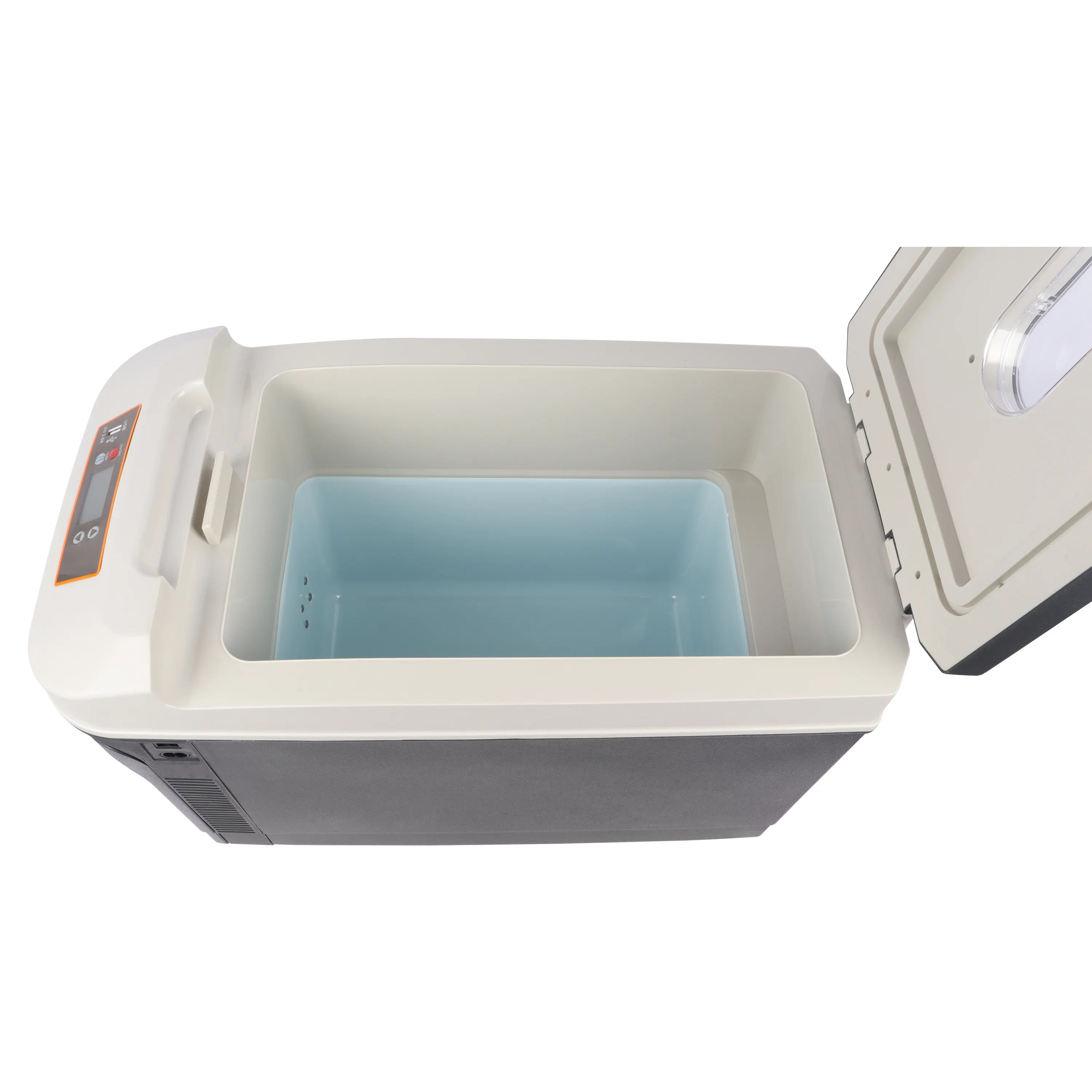 35L cooler box con maniglia e display digitale portatile più fresco e più caldo per attività all'aperto silenzioso