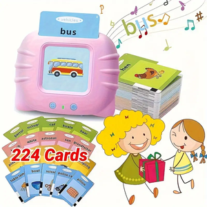 Tarjetas de Memoria Interactivas en Inglés para Niños Pequeños de 2 a 4 Años, Juguetes de Aprendizaje Montessori, Tarjetas de Aprendizaje Interactivas con Voz - Product Image 3