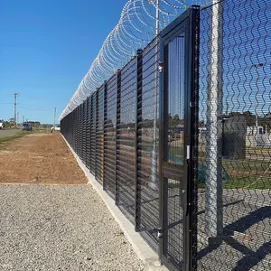 高安全性定制防攀爬监狱358栅栏板铁丝网