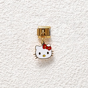 จี้ห้อยรูปการ์ตูนน่ารักสไตล์อิตาลี ขายส่ง กันน้ำ ทำจากสแตนเลสสีทอง สำหรับทำเครื่องประดับ DIY สร้อยข้อมือ - Product Image 2