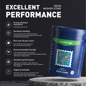 Peinture économique en résine époxy liquide pour revêtement de sol en gravier, pierre lavée, <span class=keywords><strong>béton</strong></span> apparent, imperméable, <span class=keywords><strong>prix</strong></span> réduit - Product Image 1