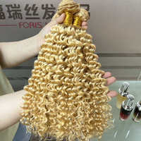 Ekstensi rambut tidak terlihat 24 inci 613 bundel rambut pirang murah panjang India Vietnam rambut manusia mentah 12a Vendor untuk wanita