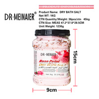 1kg Garam Mandi Bunga untuk Pengelupasan Kulit, Membersihkan Secara Mendalam, Menghilangkan Keratin, Mencerahkan, dan Mengelupas