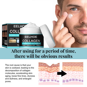 Crèmes au collagène EELHOE pour hommes, <span class=keywords><strong>anti</strong></span>-<span class=keywords><strong>rides</strong></span>, blanchissantes, raffermissantes, hydratantes, à l'acide hyaluronique, <span class=keywords><strong>soin</strong></span> du visage - Product Image 4