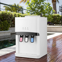 Mini distributeur d'eau de bureau compact, double température, léger, pour dortoir, bureau, usage domestique