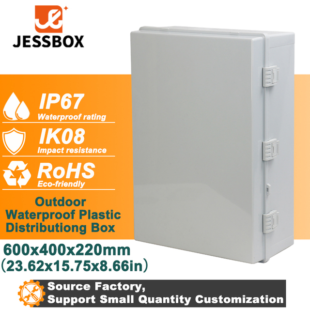Factory Wholesale UL94 Flame Retardant ABS/PC Polycarbonate Waterproof Switch Control Distribution Box 600x400x220mm OEM ODM