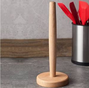 Porte-serviettes <span class=keywords><strong>en</strong></span> <span class=keywords><strong>papier</strong></span> <span class=keywords><strong>en</strong></span> bois, simplement à poser sur le comptoir, porte-rouleau de <span class=keywords><strong>papier</strong></span> <span class=keywords><strong>en</strong></span> bois pour armoire, <span class=keywords><strong>table</strong></span> (fond rond) - Product Image 3