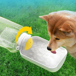 New Dog Small <strong>Animals</strong> Outdoor Leak Proof Eco Friendly Multi Functional Portable Water Bottle with Food Storage Feeder - Product Image 3