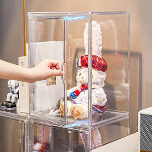 Figurine en acrylique rectangulaire transparente personnalisée boîte de présentation de jouets en acrylique vitrine de modèles réduits pour boutique - Product Image 1