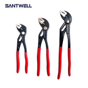 Pince multiprise rapide 7/10/12 pouces en acier au chrome-vanadium, poignée antidérapante rouge, capacité de mâchoire large, pour circlips OEM - Product Image 3