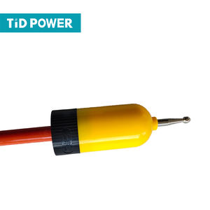Détecteur de haute tension TID POWER, électroscope à circuit complet, équipement de sécurité, fibre de verre télescopique jaune/rouge MV&HV - Product Image 3