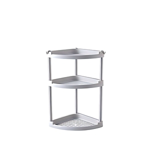 Organizzatore Multifunzionale a Tre Livelli per Spezie da Cucina, Scaffale Angolare in Plastica PP Smontabile Salvaspazio - Product Image 2