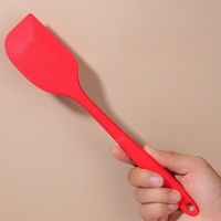 Spatule en silicone sans couture, résistante à la chaleur, antiadhésive, grattoir à crème, ustensiles de cuisine pour la pâtisserie en gros