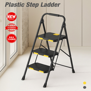 <span class=keywords><strong>Escalera</strong></span> <span class=keywords><strong>de</strong></span> Acero <span class=keywords><strong>de</strong></span> Tubo Redondo <span class=keywords><strong>de</strong></span> Alta Resistencia para el Mercado Estadounidense, Diseño Nuevo, 800 LB, Extra Ancha, con Peldaños <span class=keywords><strong>de</strong></span> Plástico Duradero - Product Image 3