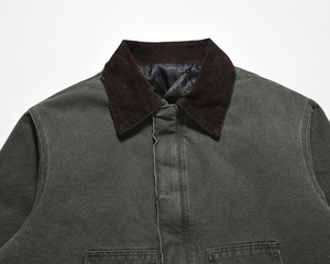 OEM marchio di alta qualità modello di <span class=keywords><strong>moda</strong></span> invernale giacca da <span class=keywords><strong>lavoro</strong></span> Plus Size personalizzata per gli uomini Cargo Casual elegante tela Denim giacca da uomo - Product Image 2