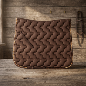 Tapis de selle anglais personnalisables de haute qualité avec doublure en polaire et coton pour le saut d'obstacles – Confort et durabilité, disponibles en diverses variantes - Product Image 2