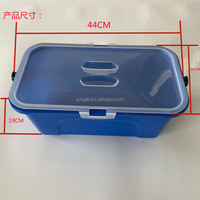 Kit de nettoyage de vitres de panier de rangement en plastique Qingle avec chiffons, vaporisateur, raclette, poignée en aluminium. Verre d'essuie-glace
