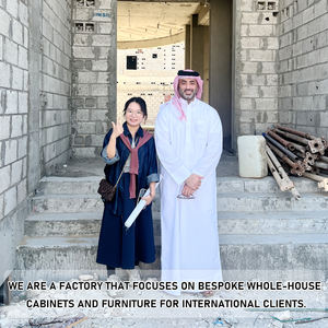 خزانة مطبخ من الفولاذ المقاوم للصدأ بشكل عام ، خزانة مطبخ بسطح موقد ، خزانة مطبخ من الكوارتز المنزلي ، خزانة مطبخ فاخرة خفيفة - Product Image 3