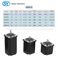 Moteur pas à pas NEMA 23 à couple élevé 57X57X76MM 2.1Nm 5A 4 fils Angle de pas 1.8° 57BYGH7601 DC 12V-24V Moteur pas à pas hybride bipolaire CNC